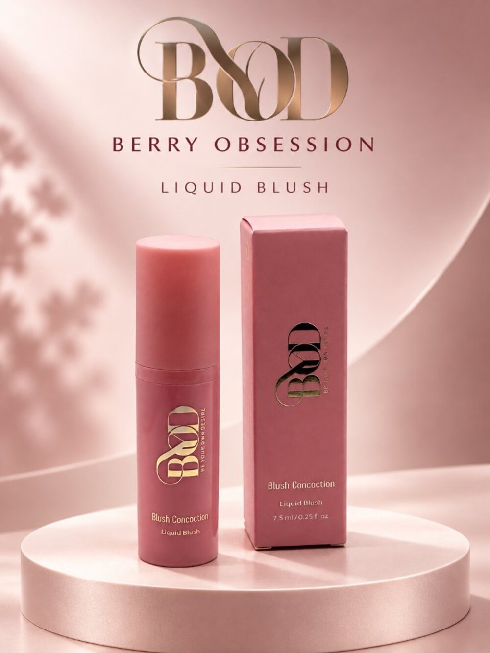 BYOD Blush Concoction Liquid Blush Berry Obsession Mauve 0.25 oz